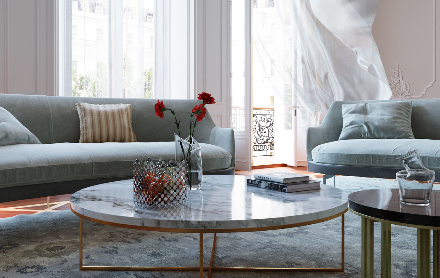 Rugs  Gray Low-poly 3D model_1