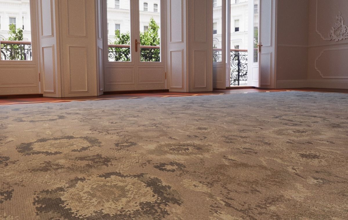 Rugs  Gray Low-poly 3D model_5