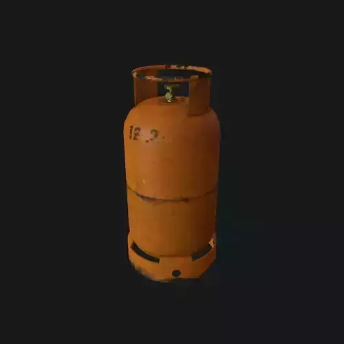 Gas Bottle pbr Low-poly 3D model