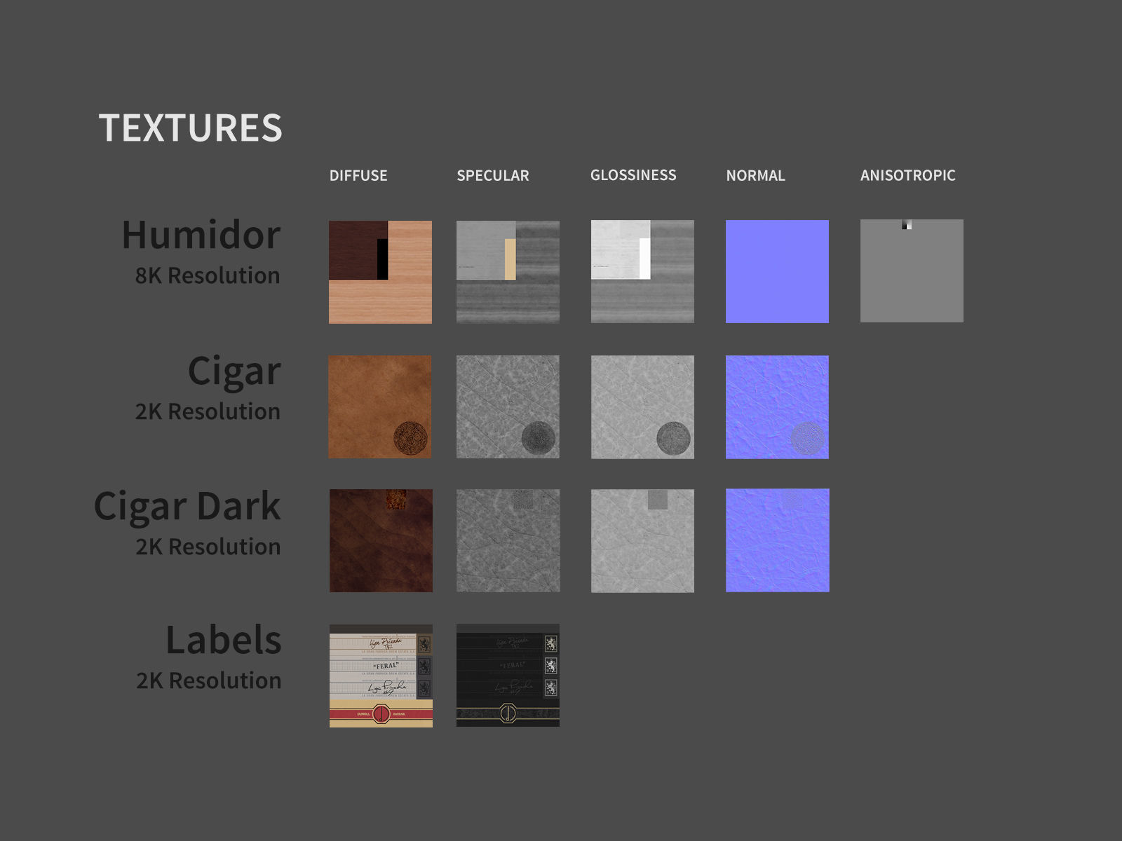 Humidor filled with cigars 3D model_6