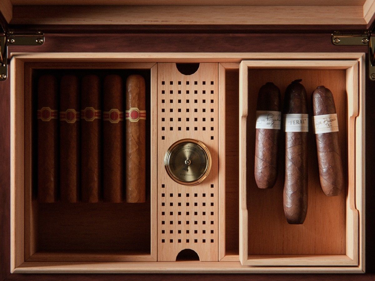 Humidor filled with cigars 3D model_8