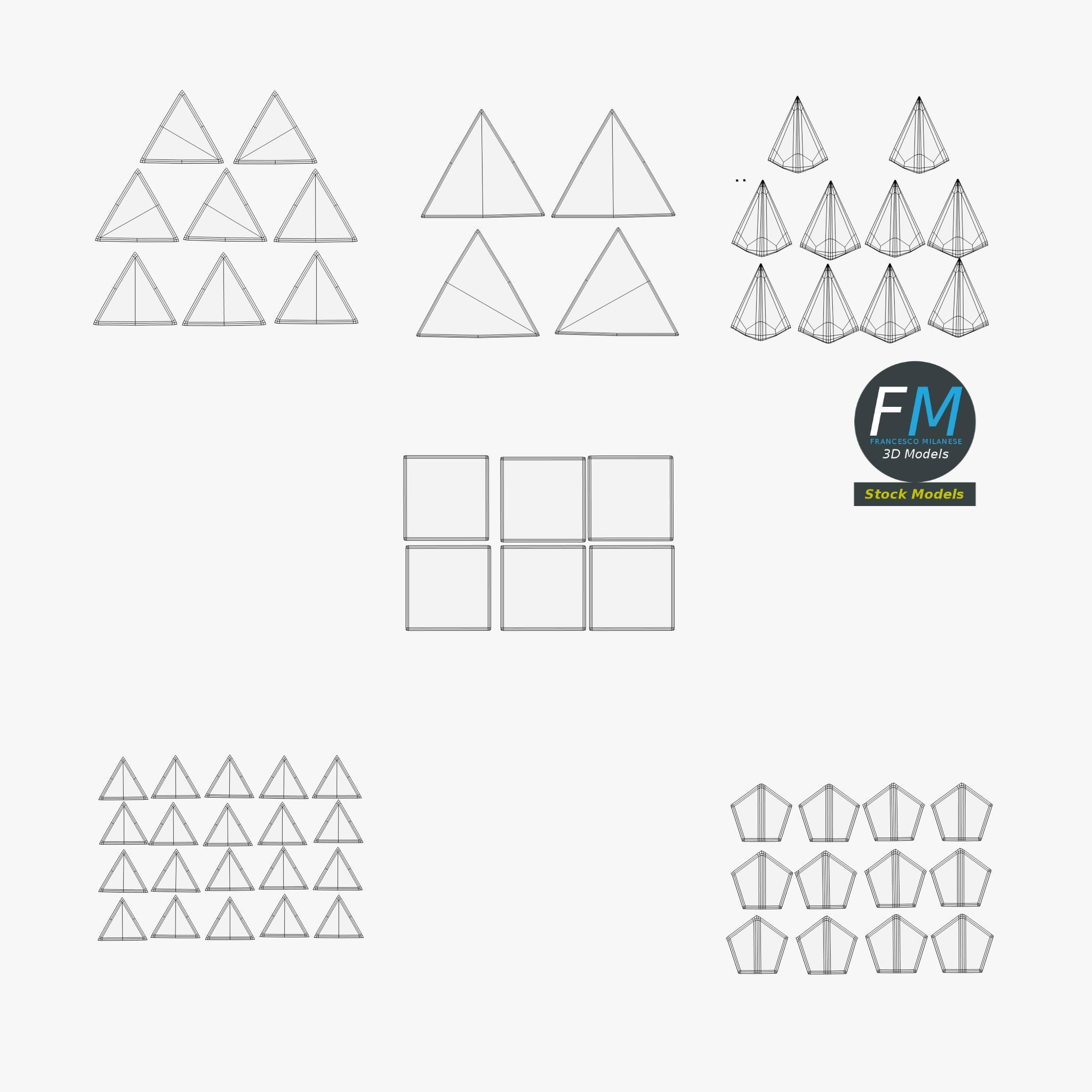 RPG dice set 3D model_11