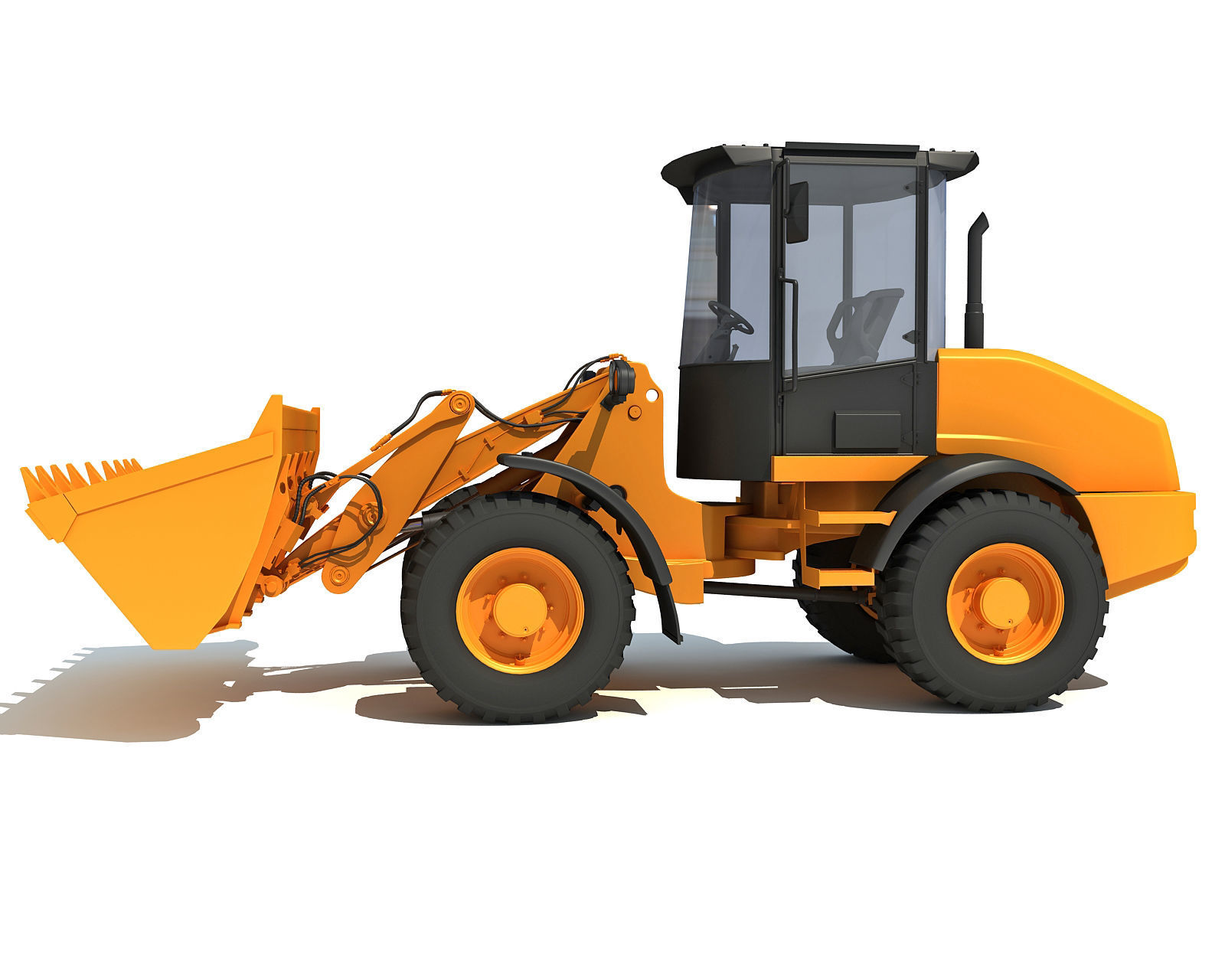 Yellow Wheel Loader