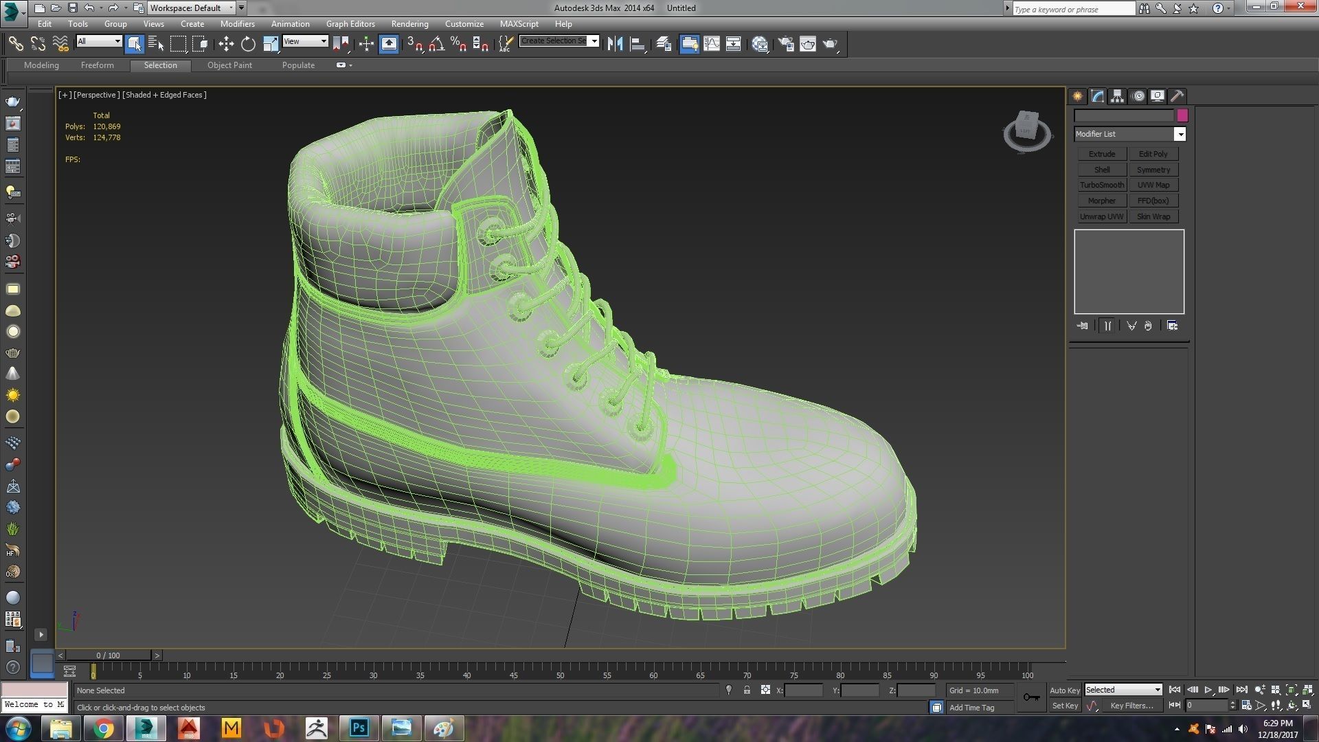 timberland boot 3D model_7