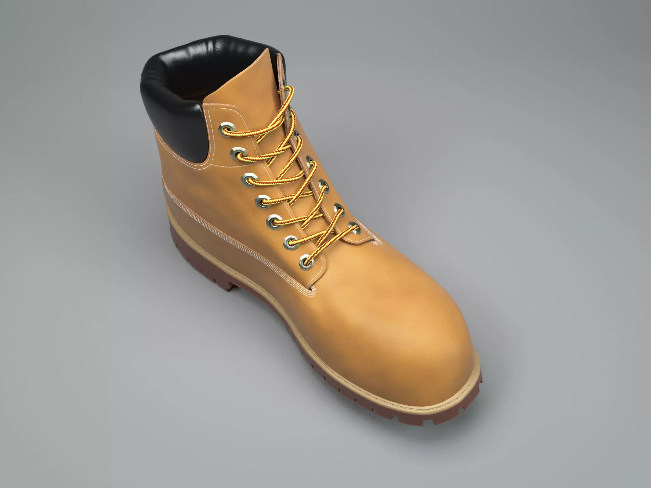 timberland boot 3D model_0