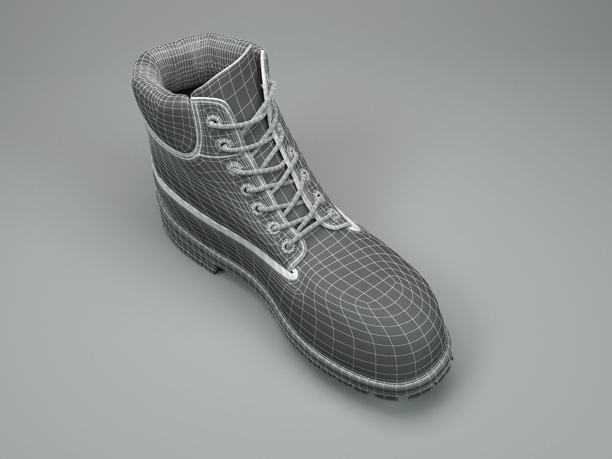 timberland boot 3D model_10
