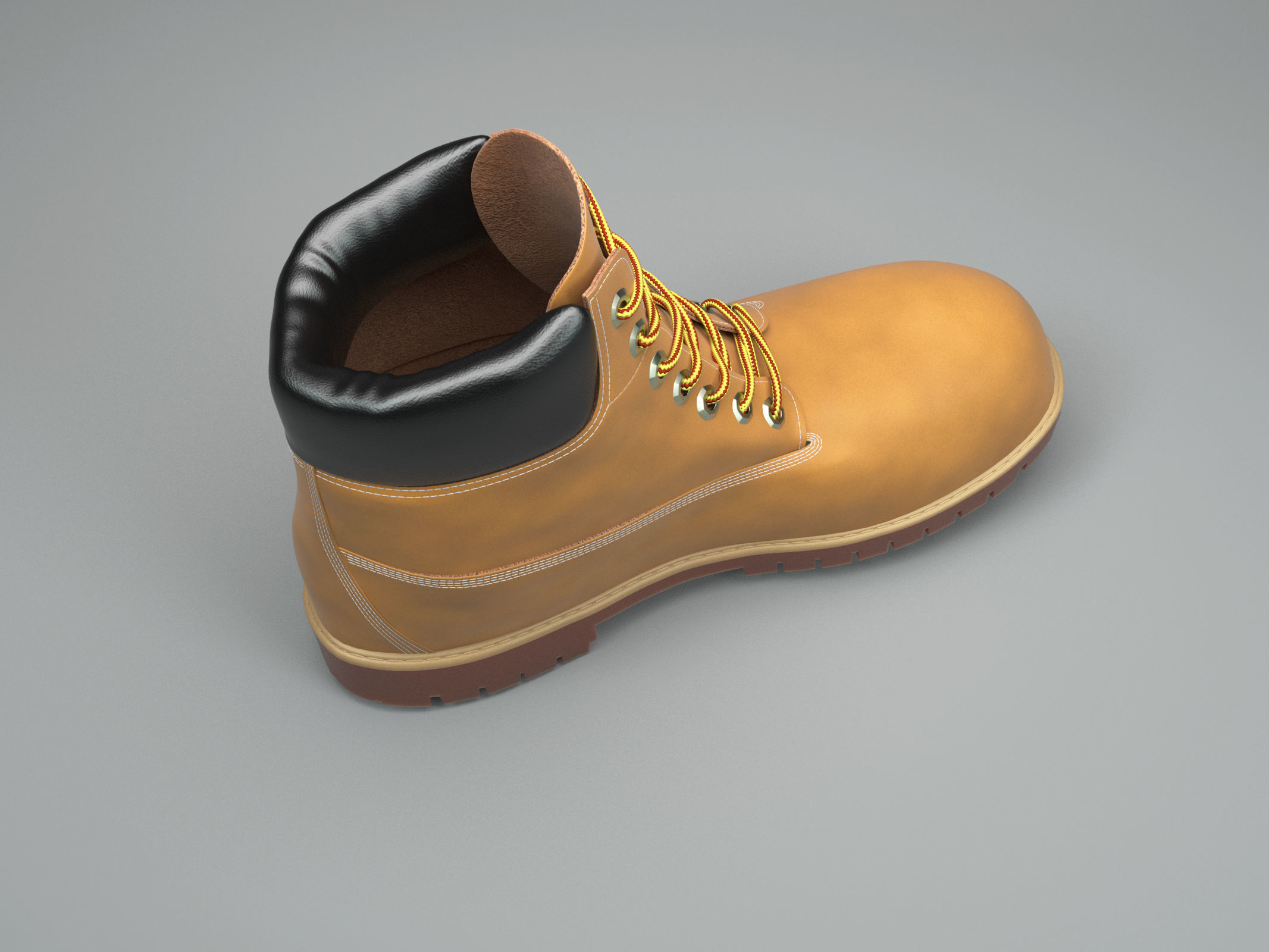 timberland boot 3D model_6