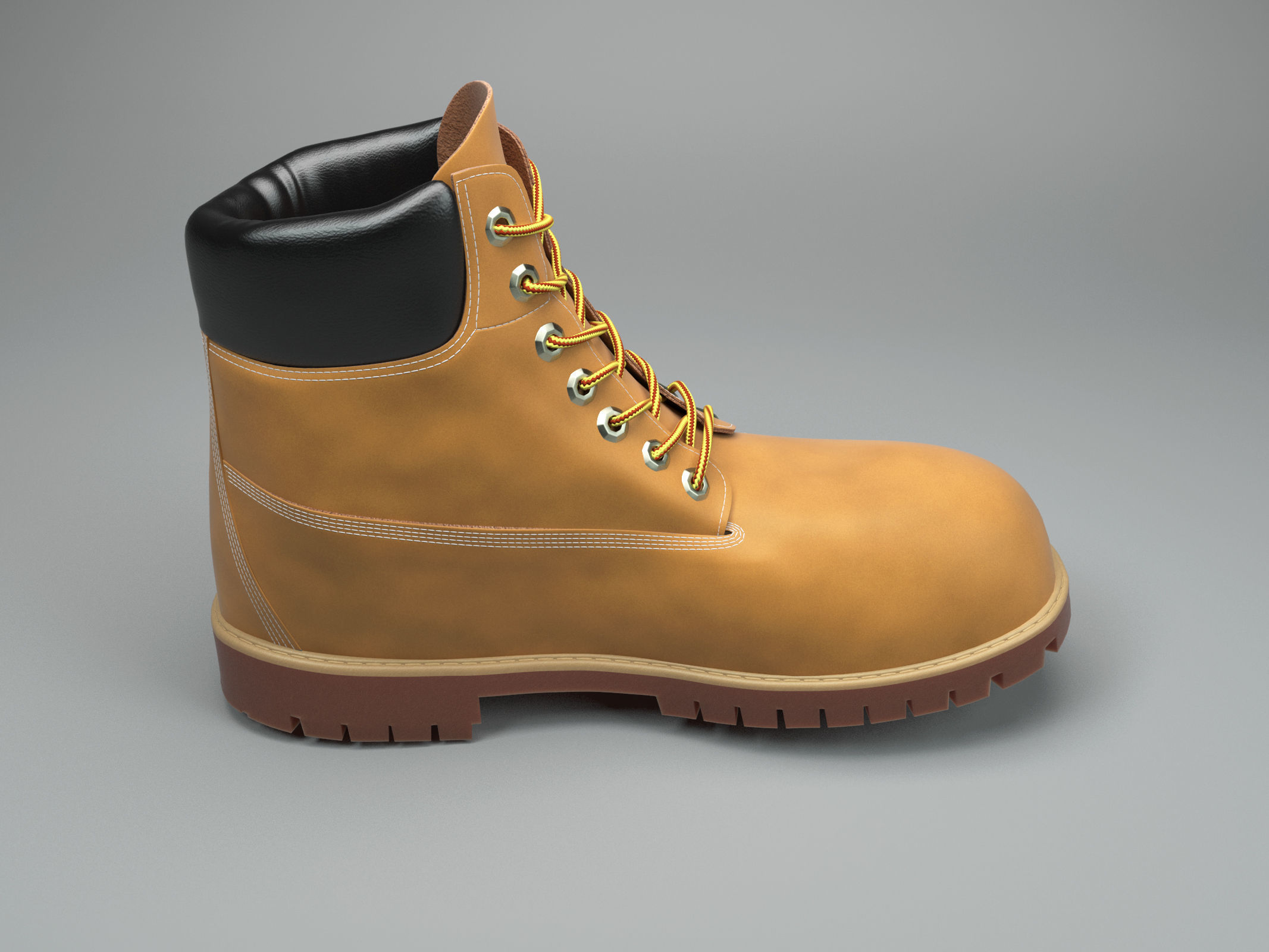 timberland boot 3D model_2