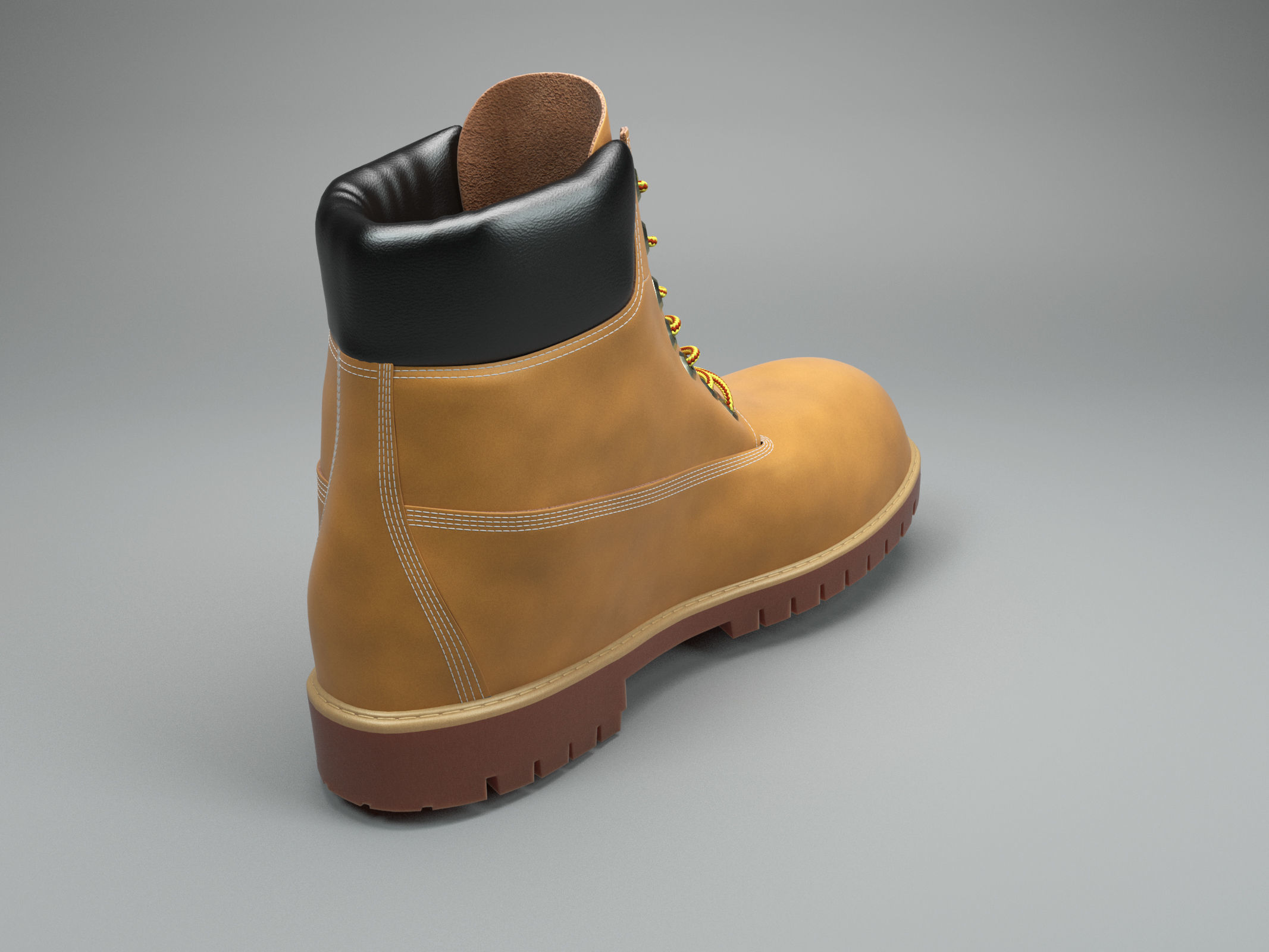 timberland boot 3D model_4