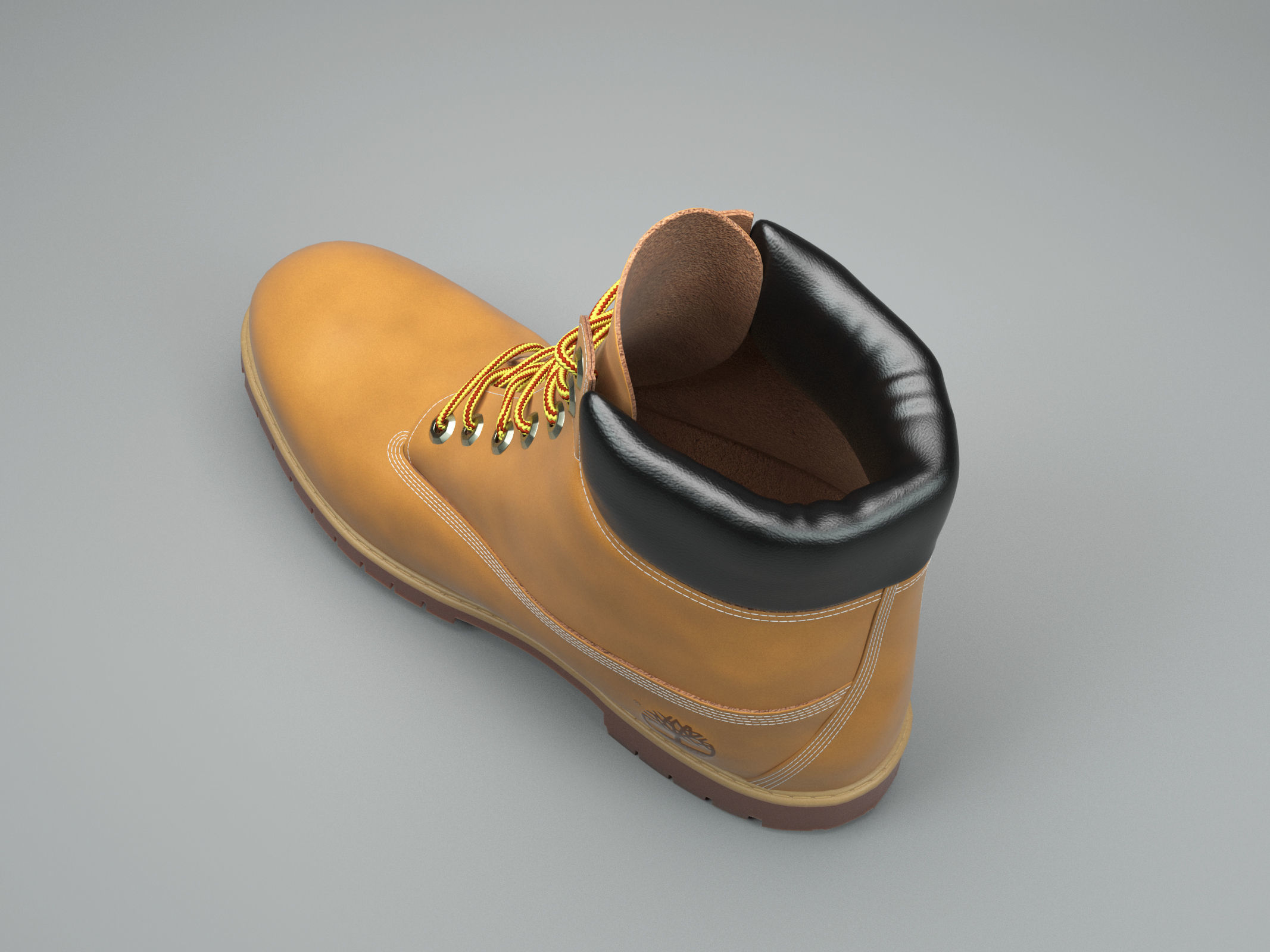 timberland boot 3D model_5