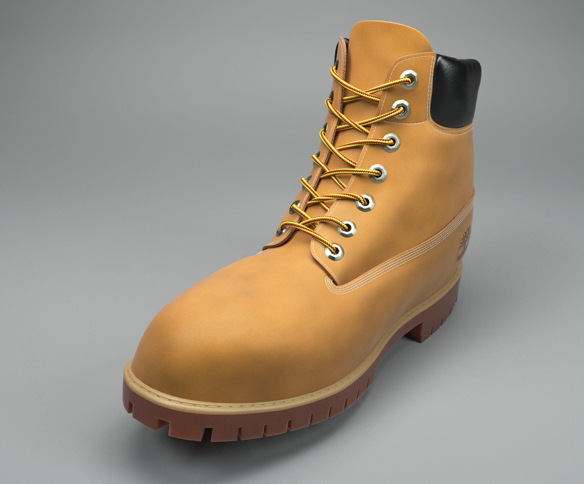 timberland boot 3D model_3