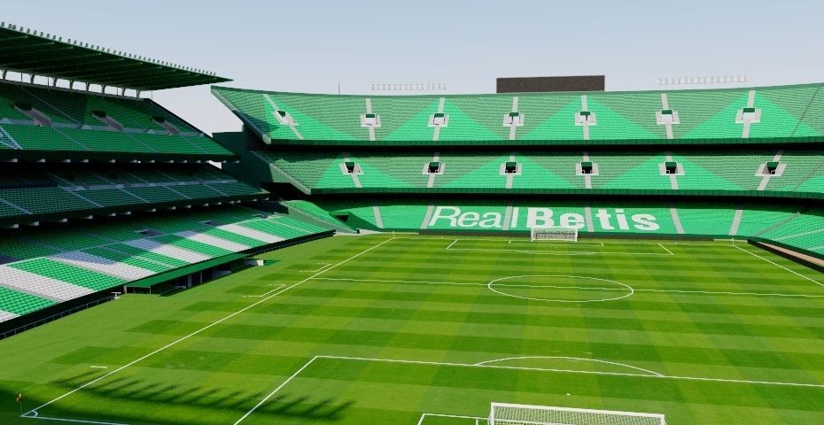 Estadio Benito Villamarin - Real Betis Sevilla Low-poly 3D model_2