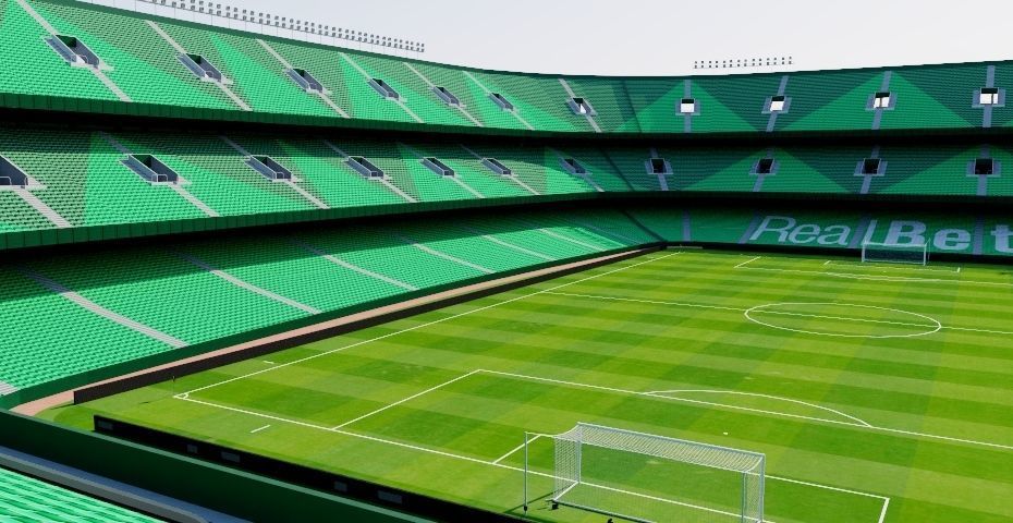 Estadio Benito Villamarin - Real Betis Sevilla Low-poly 3D model_3