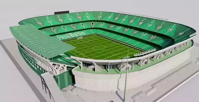 Estadio Benito Villamarin - Real Betis Sevilla Low-poly 3D model