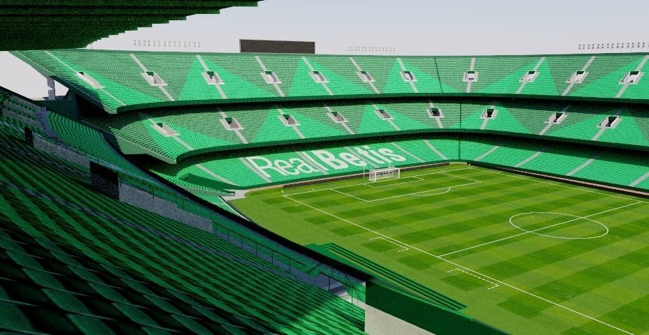 Estadio Benito Villamarin - Real Betis Sevilla Low-poly 3D model_4