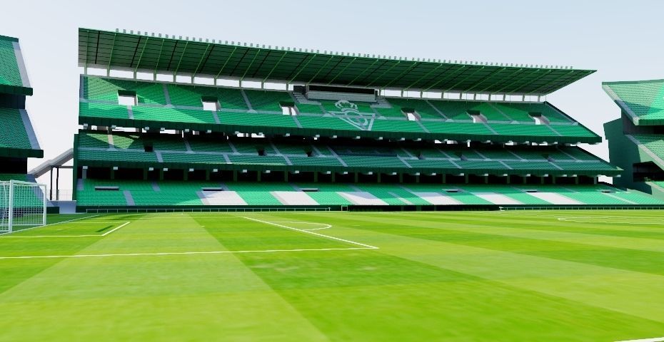 Estadio Benito Villamarin - Real Betis Sevilla Low-poly 3D model_5