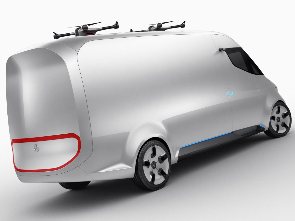 Mercedes Vision Van Concept 3D model_8