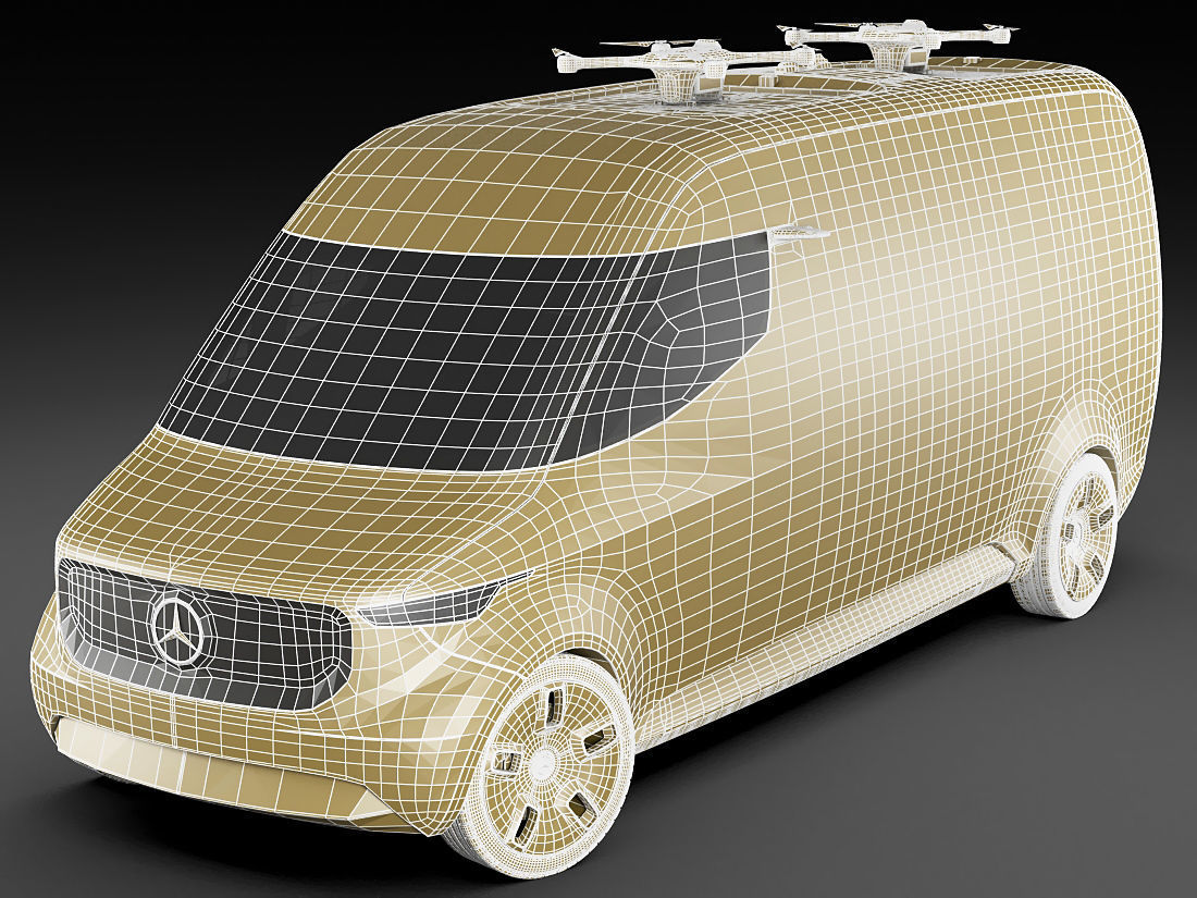 Mercedes Vision Van Concept 3D model_21