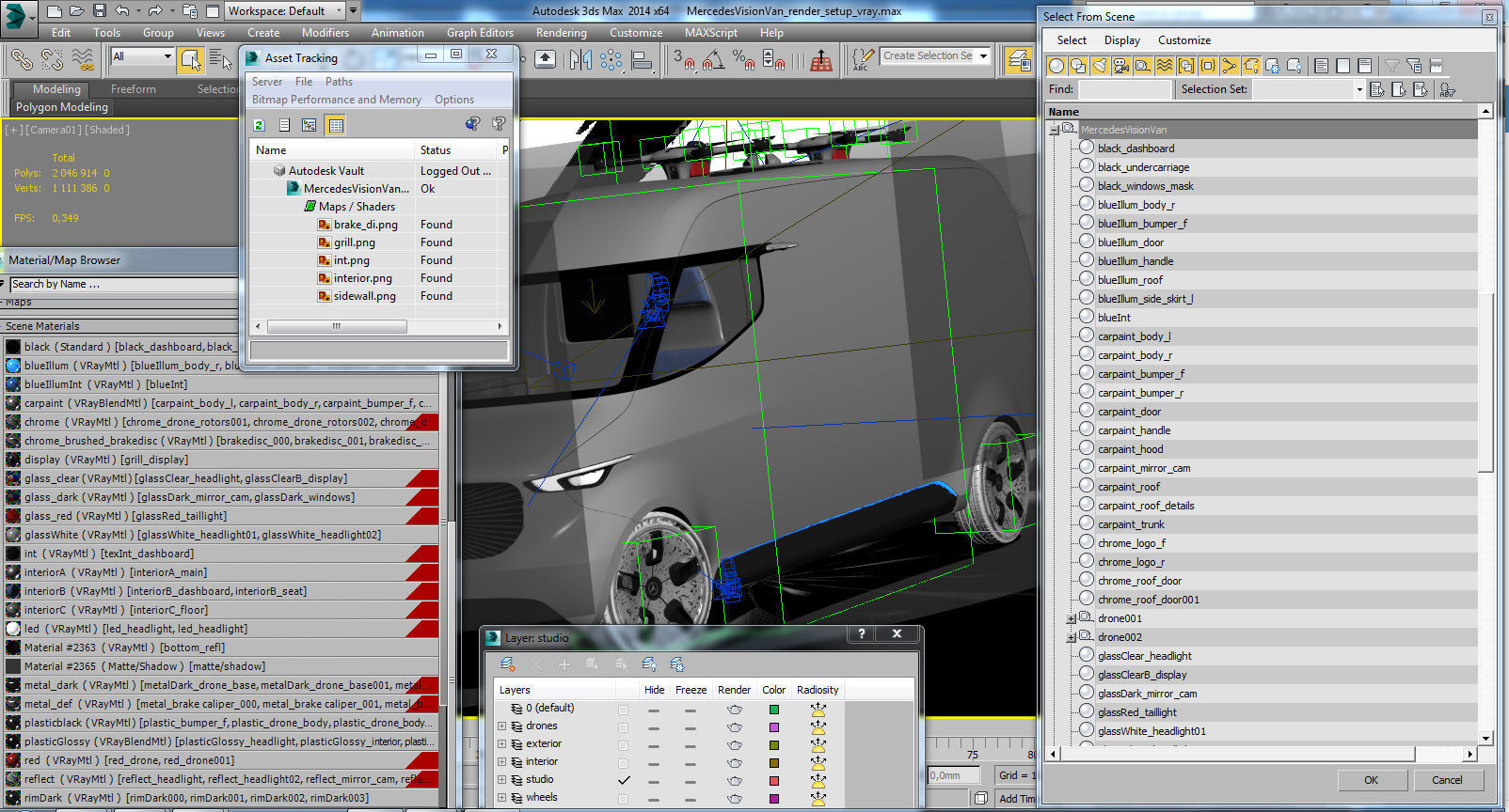 Mercedes Vision Van Concept 3D model_25