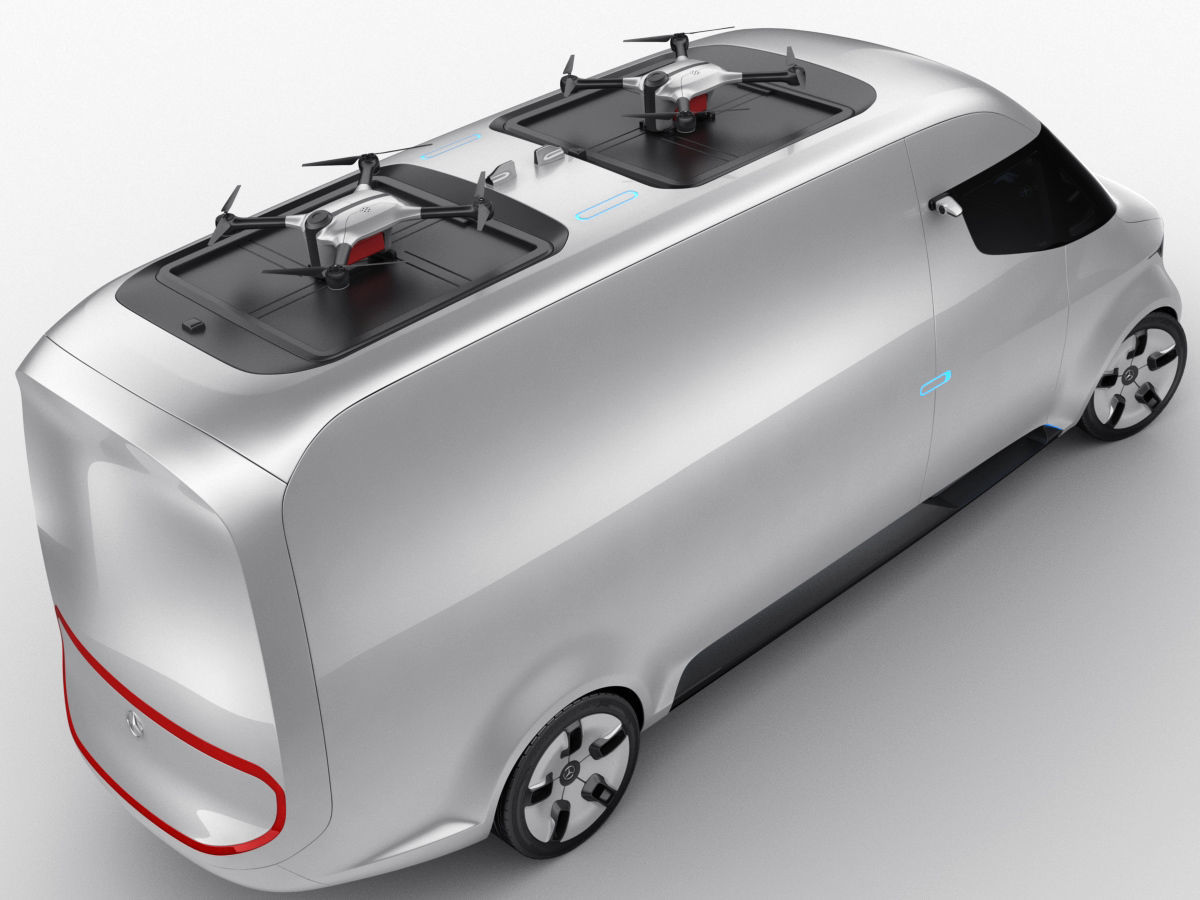 Mercedes Vision Van Concept 3D model_6