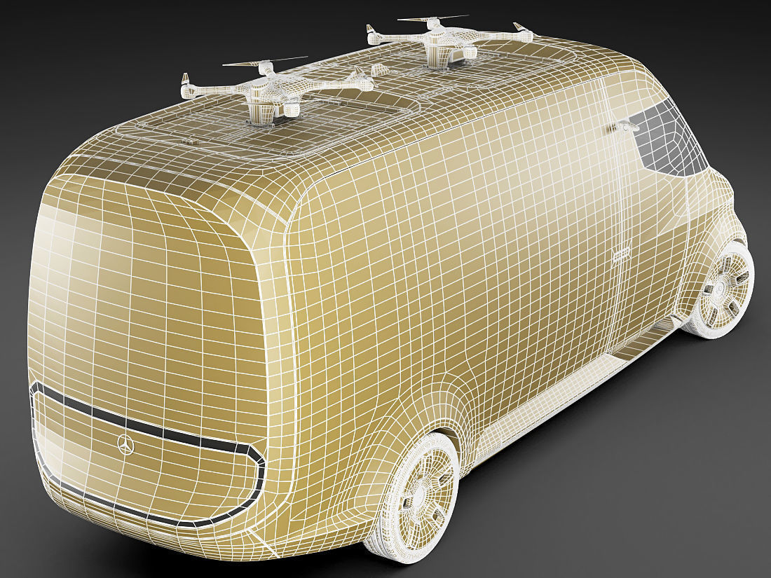 Mercedes Vision Van Concept 3D model_22