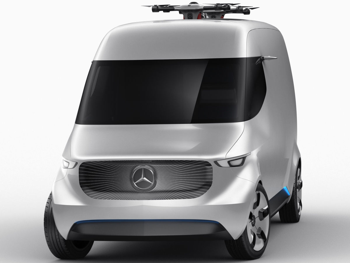 Mercedes Vision Van Concept 3D model_9