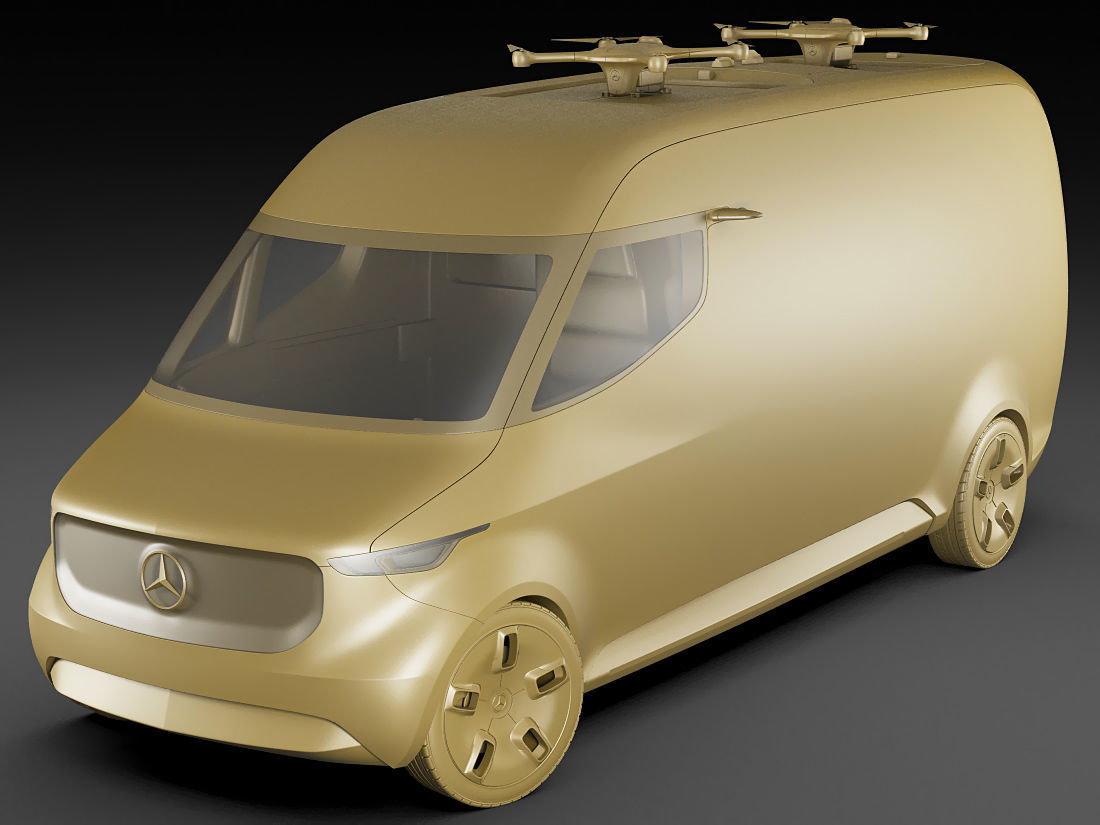 Mercedes Vision Van Concept 3D model_17