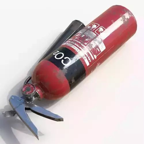 Fire extinguisher Low-poly 3D model