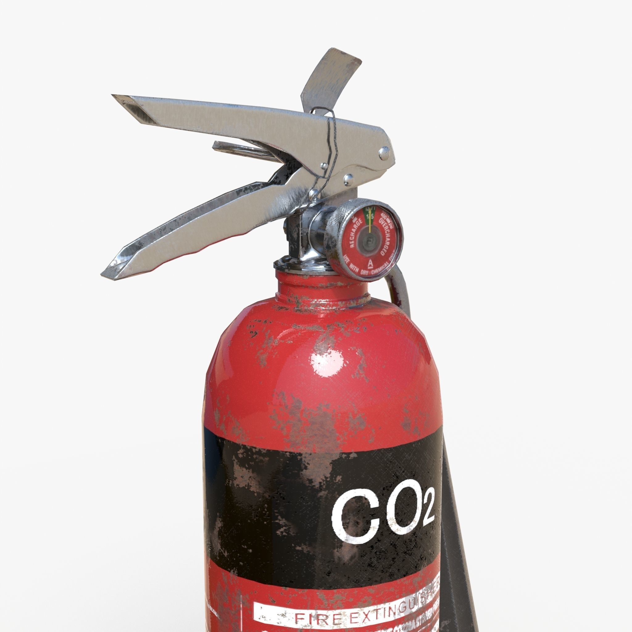 Fire extinguisher Low-poly 3D model_2