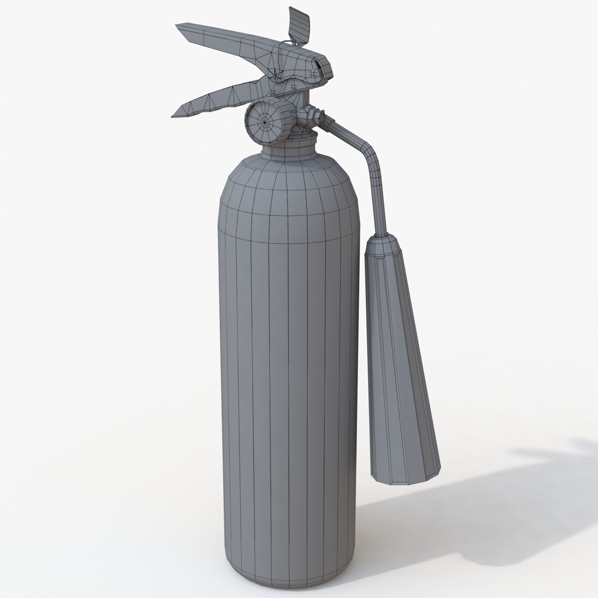 Fire extinguisher Low-poly 3D model_4