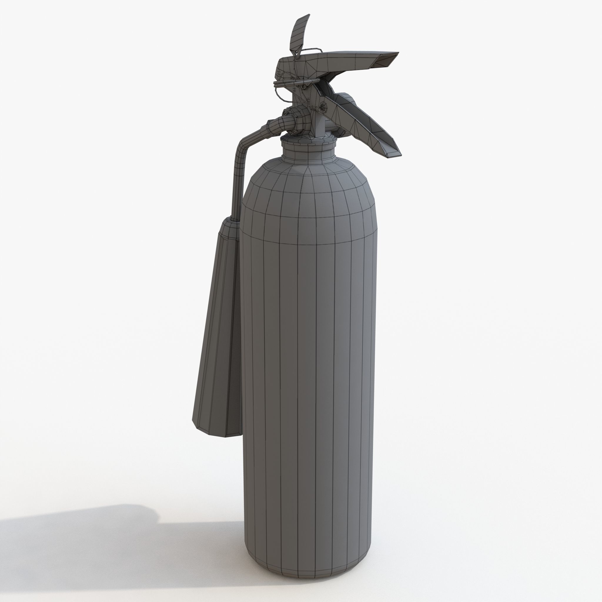 Fire extinguisher Low-poly 3D model_5