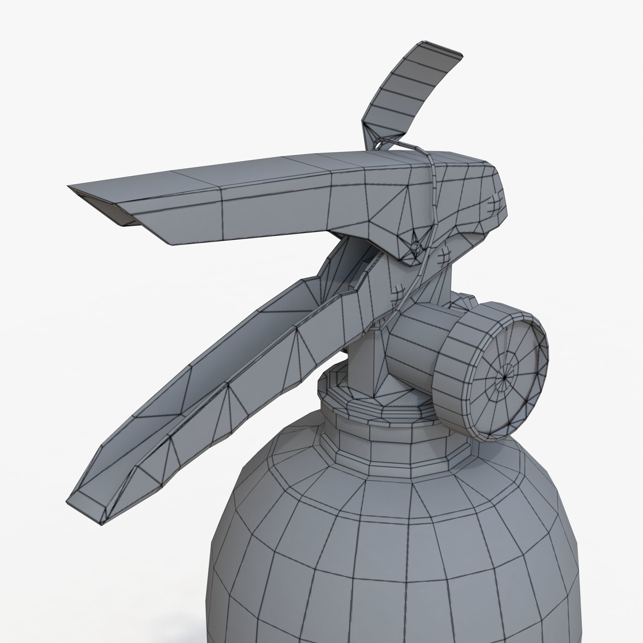 Fire extinguisher Low-poly 3D model_6