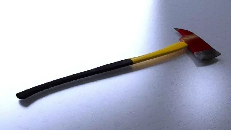 Fireman ax Free 3D model_0