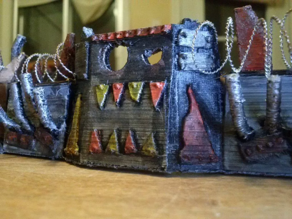 Space Goblin Scrapyard Barricade - Large 3 Free 3D print model