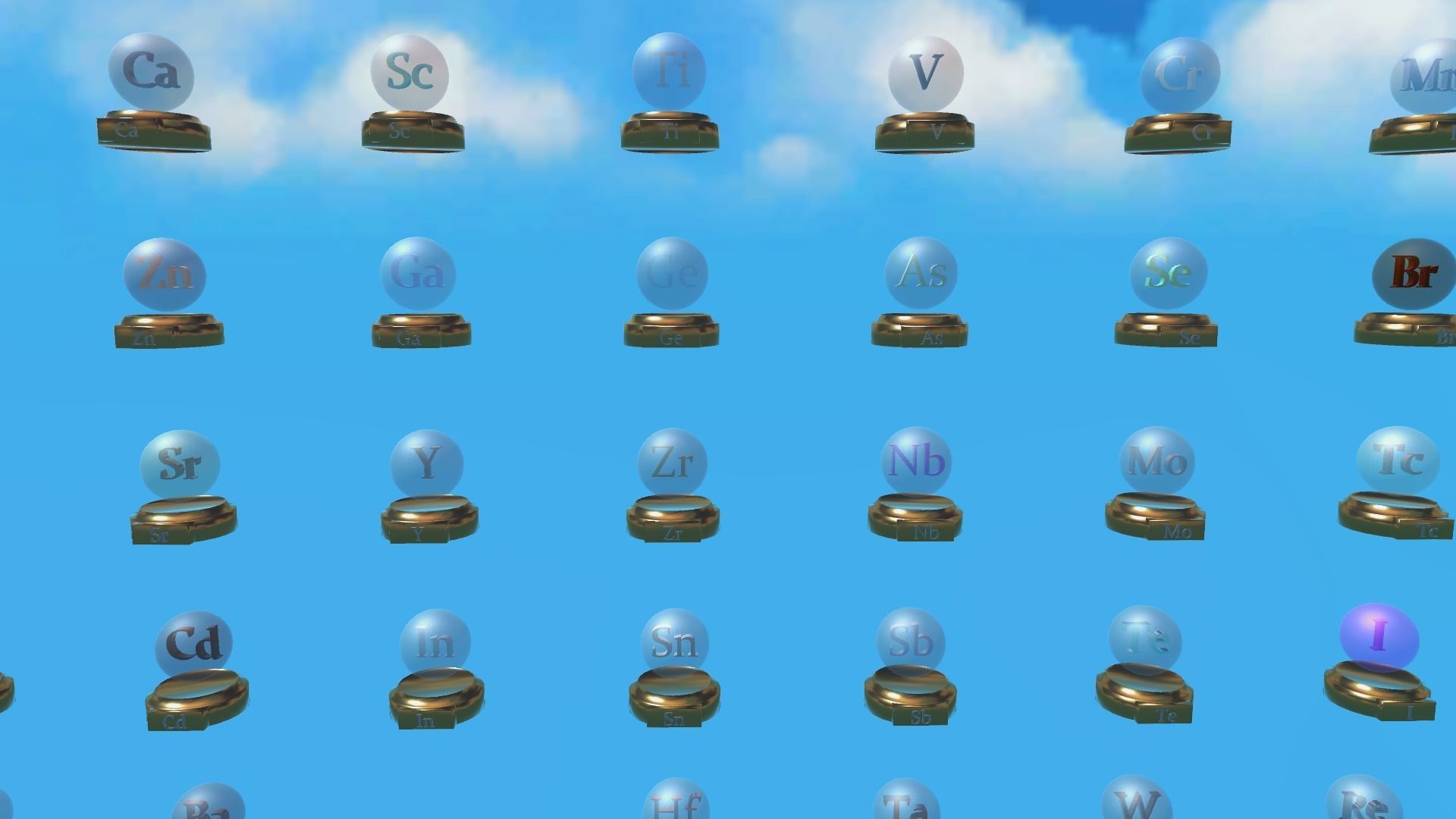 PeriodicTable Of Elements Low-poly 3D model_3