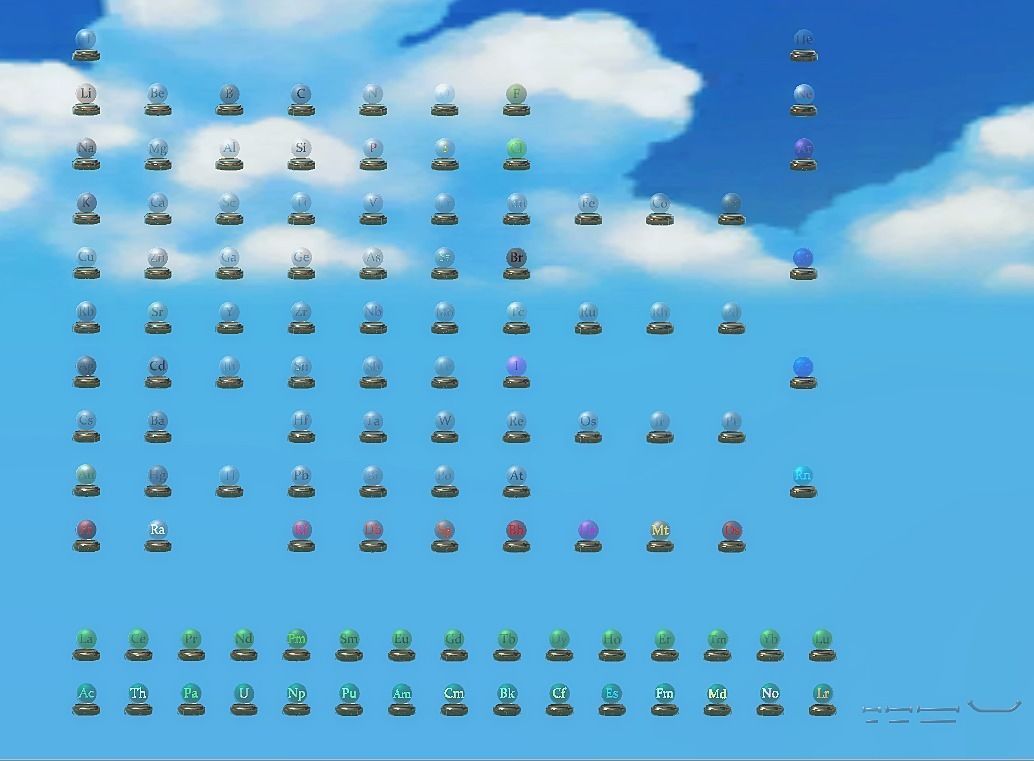PeriodicTable Of Elements Low-poly 3D model_1