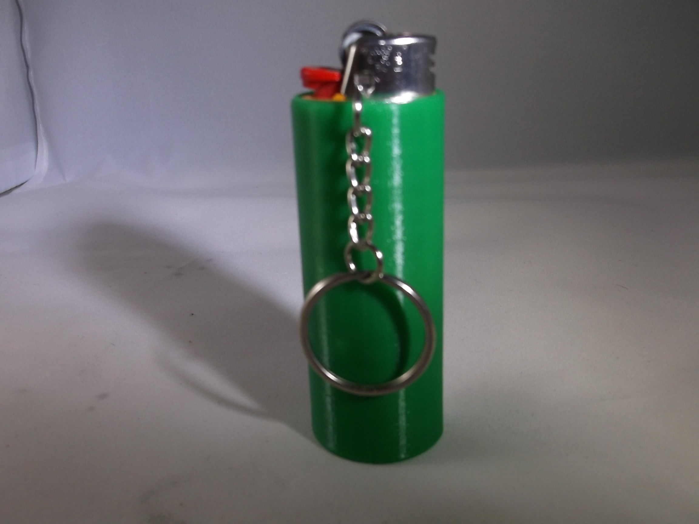 Bic lighter holder key chain or lanyard lighter case cover 3D print model_1