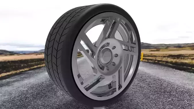 PLATI 13 inch car wheel 3D model