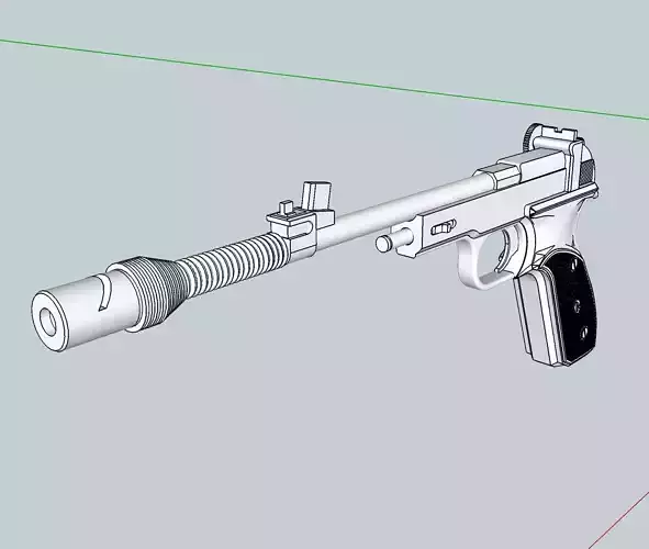Princess Leia Defender Sporting Blaster Free 3D print model