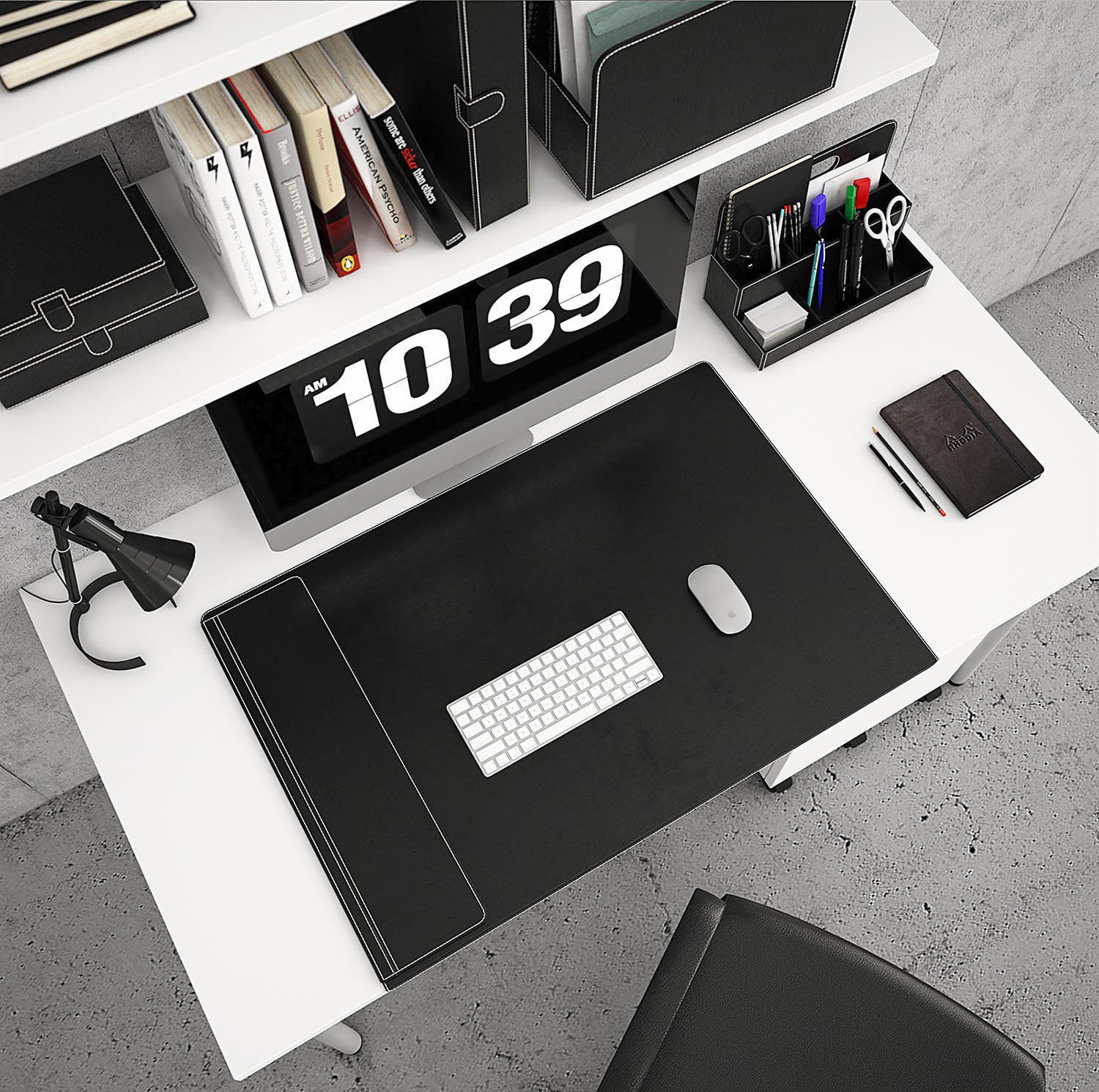 Desktop office chair 3D model_3