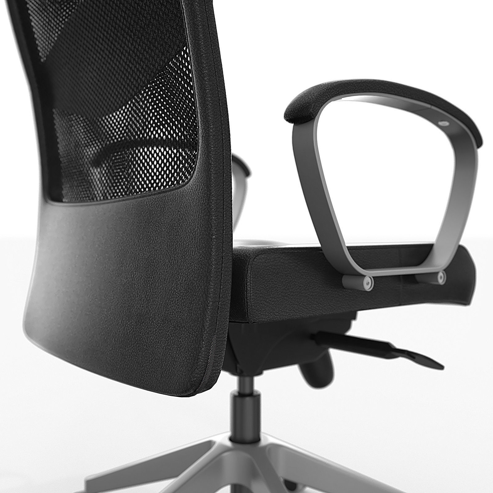 Desktop office chair 3D model_8