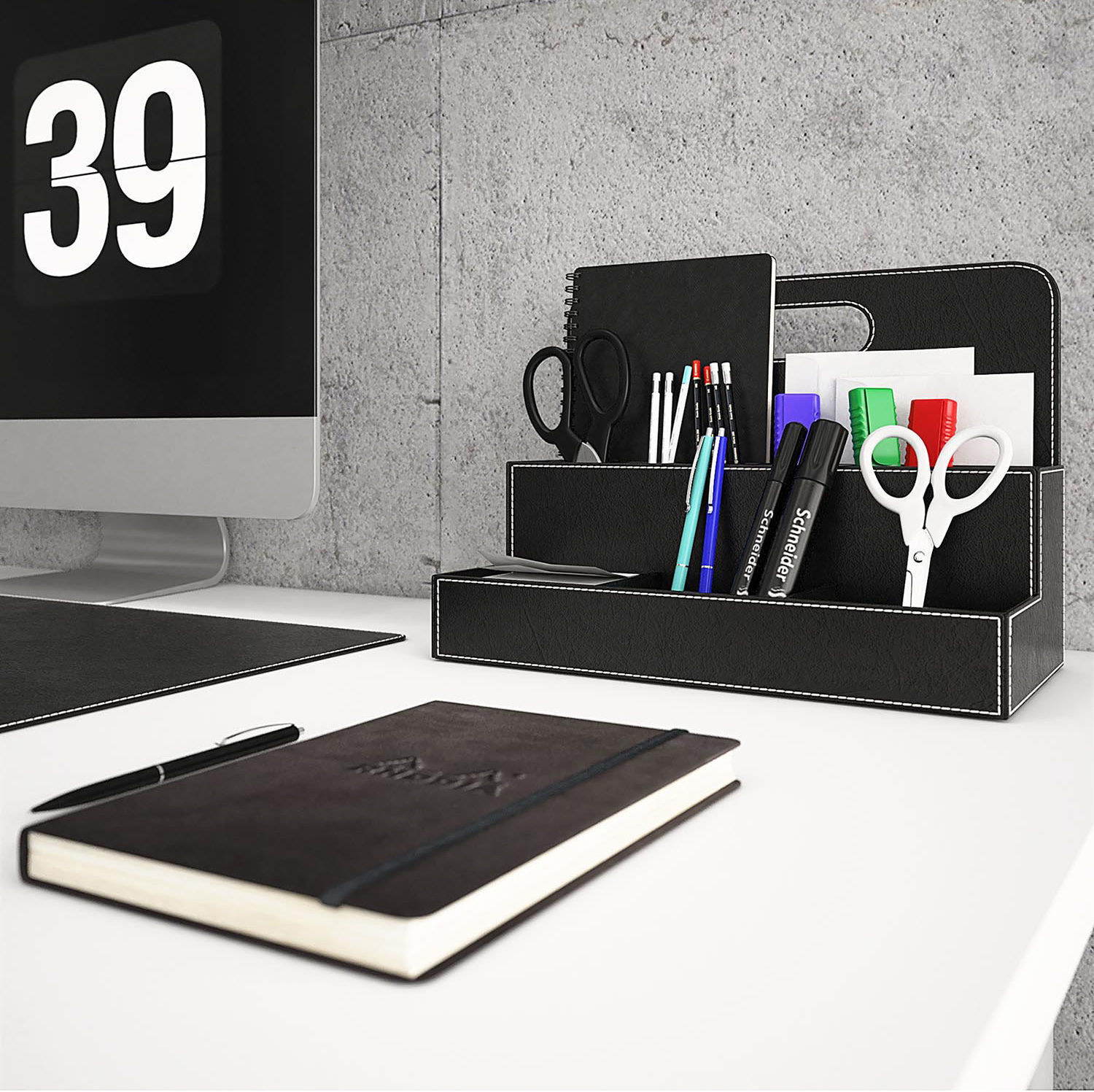 Desktop office chair 3D model_4