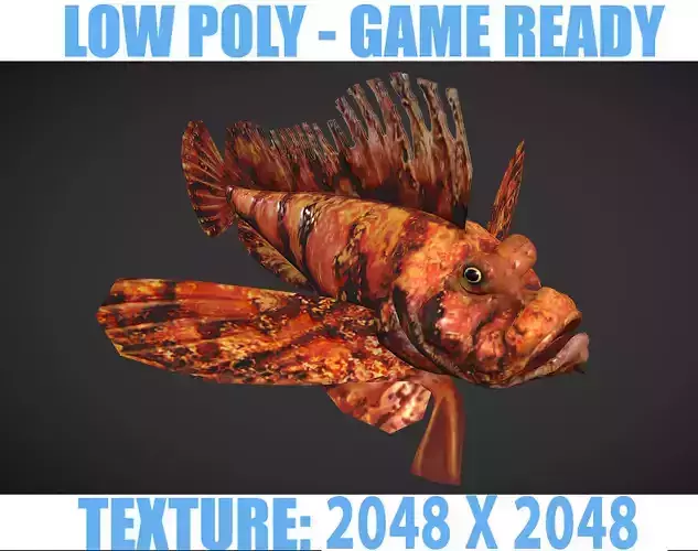 Onio Low Poly fish with scales