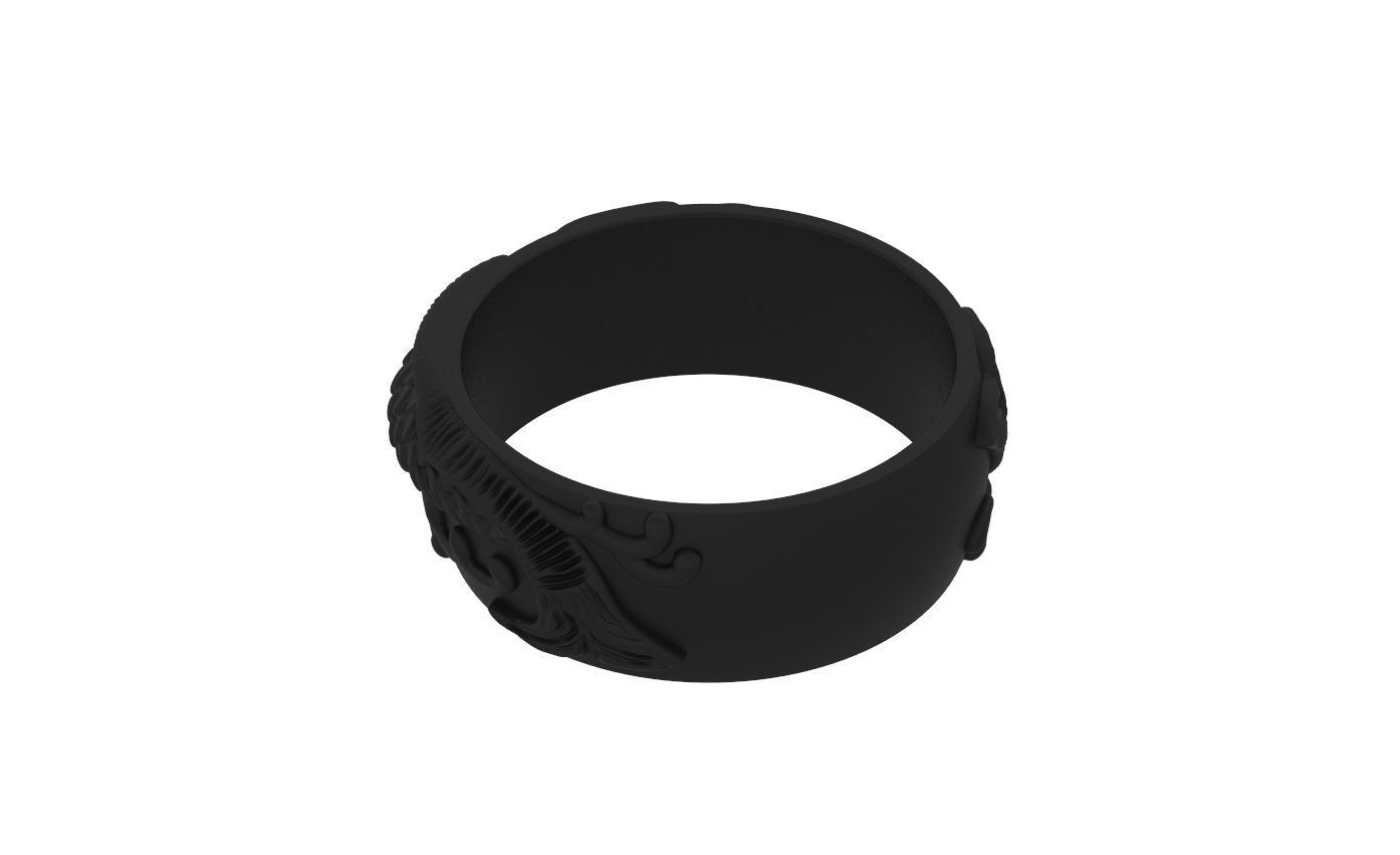 Ring with fish 269 3D print model_18