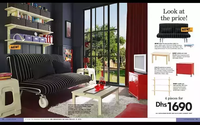 living room 3D print model