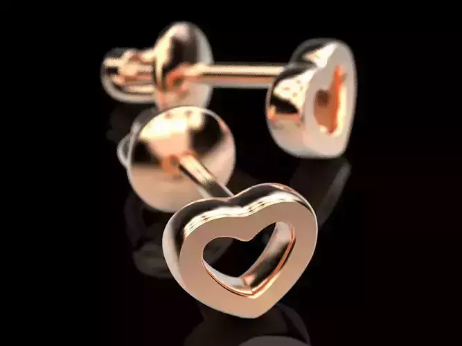 Stud earrings Hearts
