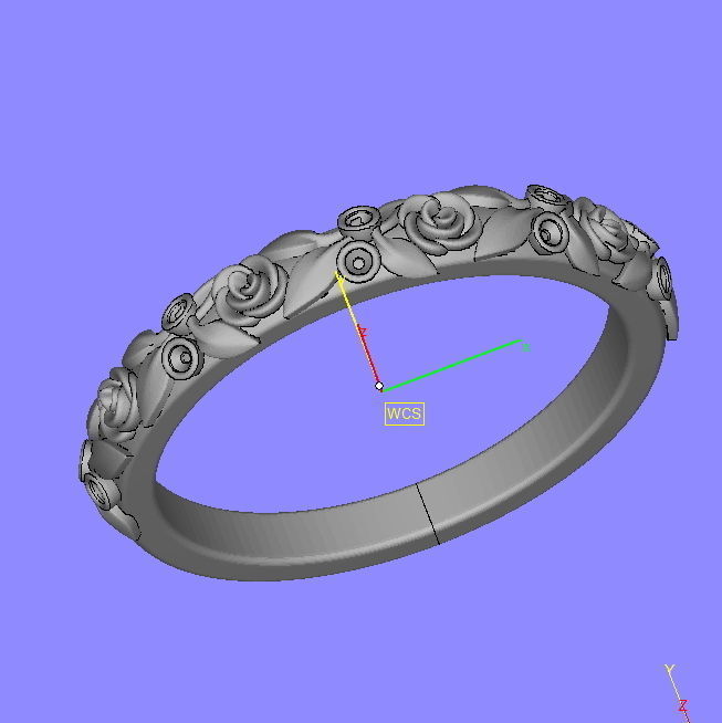 Leaves Nature Ring design 3d model  3D print model_5