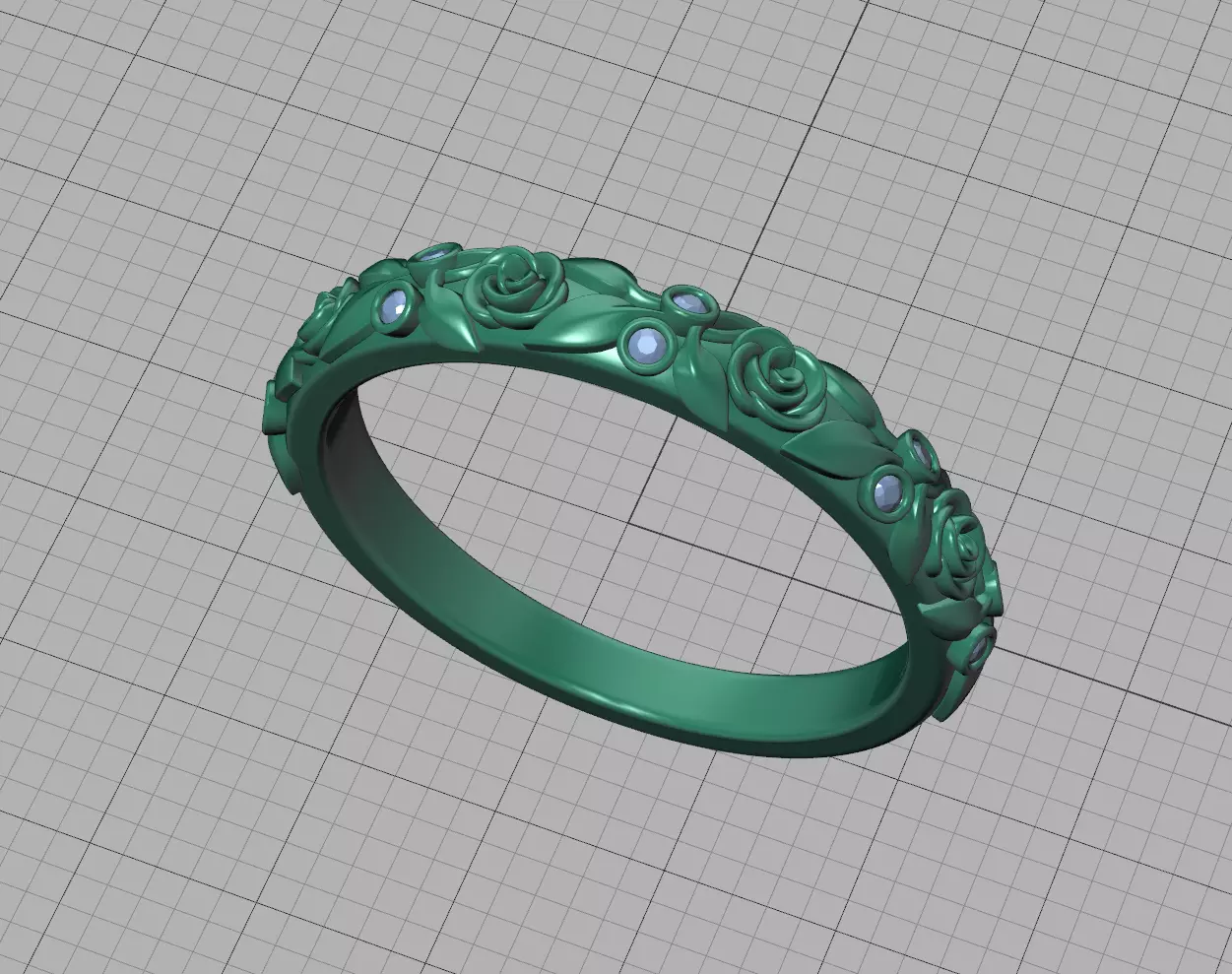 Leaves Nature Ring design 3d model  3D print model_6