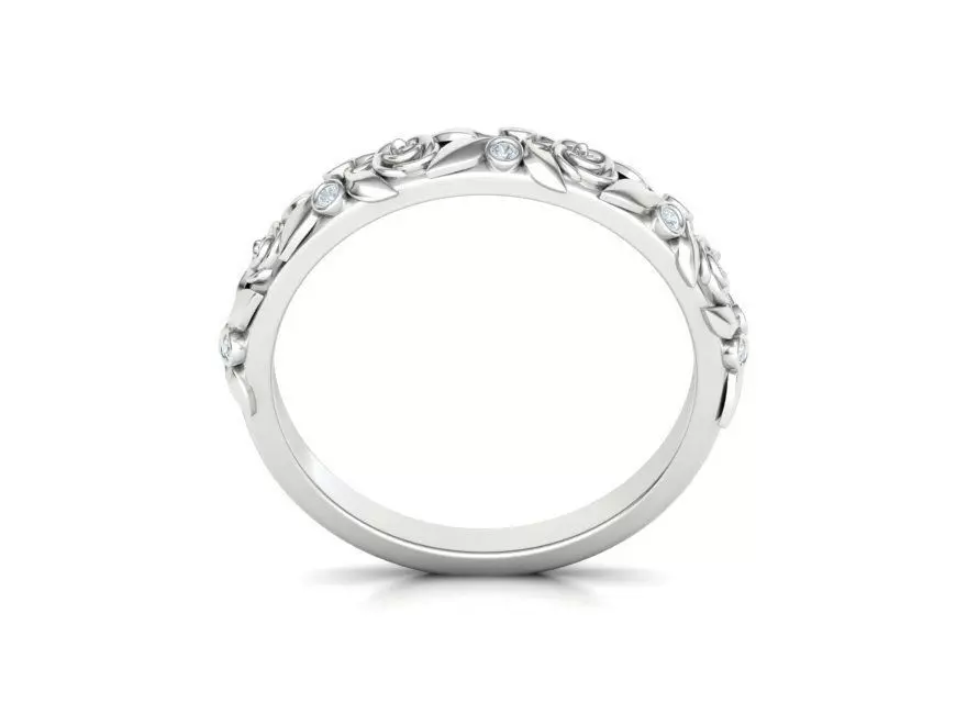 Leaves Nature Ring design 3d model  3D print model_25