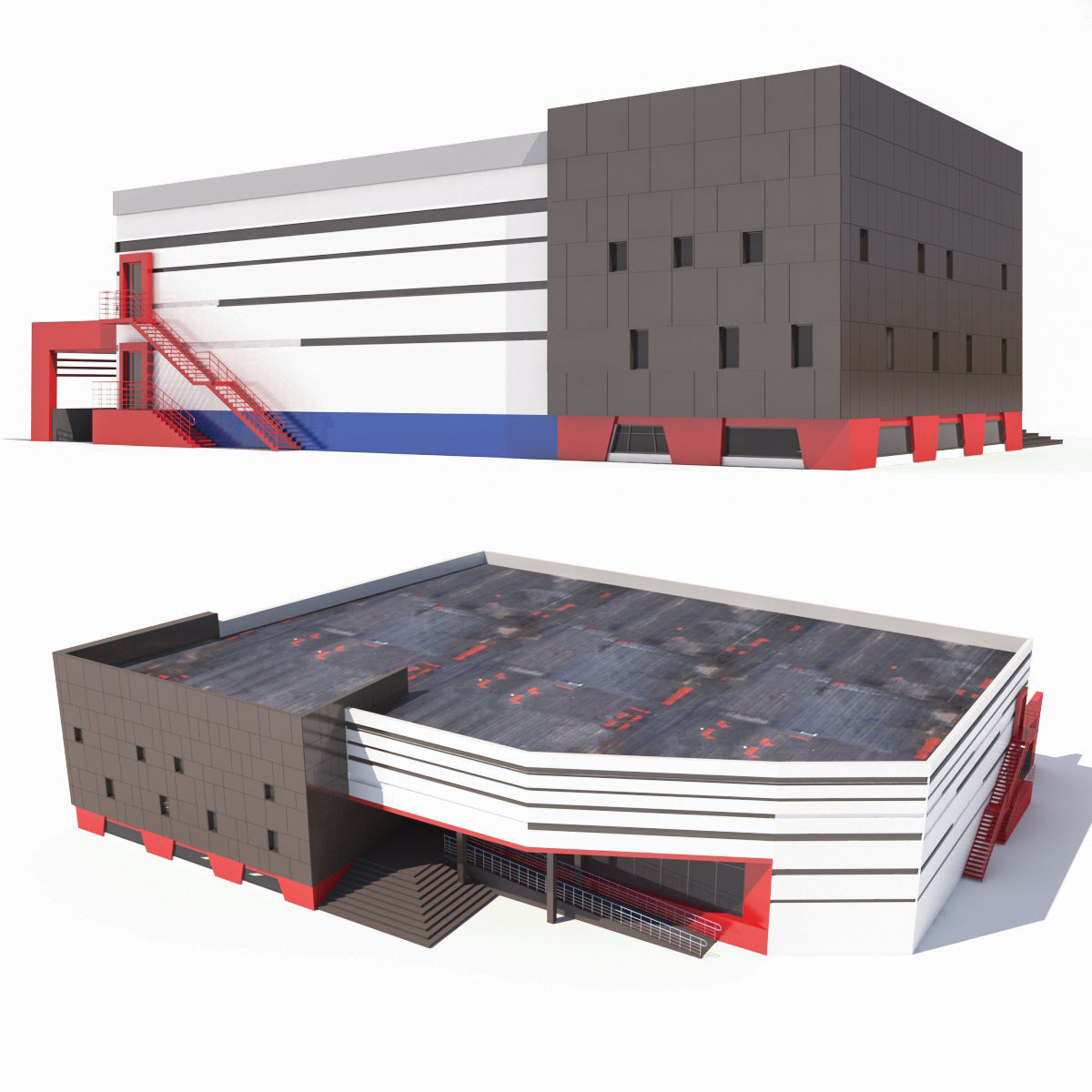 Shopping center 3D model_1